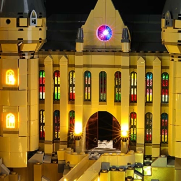 BRIKSMAX Led Beleuchtungsset für LEGO Harry Potter Schloss Hogwarts,Kompatibel Mit LEGO 71043 Bausteinen Modell - Ohne LEGO Set - 4