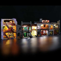 BRIKSMAX LED-Beleuchtungsset für Lego Harry Potter Winkelgasse, LED-Beleuchtungsset-Add-on für Lego Set 75978 -ohne Lego-Modell (Fernbedienungsversion) - 1