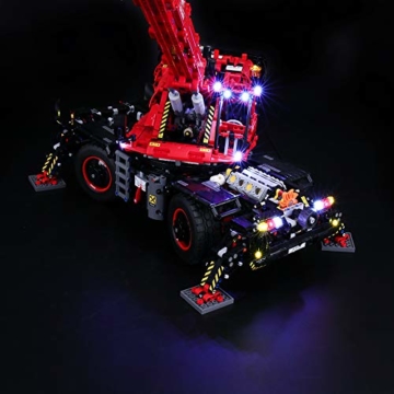 BRIKSMAX Led Beleuchtungsset für Lego Technic Geländegängiger Kranwagen, Kompatibel Mit Lego 42082 Bausteinen Modell - Ohne Lego Set - 2