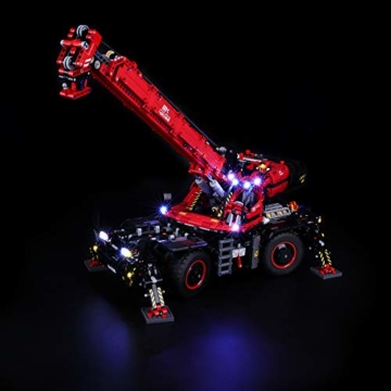 BRIKSMAX Led Beleuchtungsset für Lego Technic Geländegängiger Kranwagen, Kompatibel Mit Lego 42082 Bausteinen Modell - Ohne Lego Set - 3