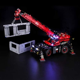 BRIKSMAX Led Beleuchtungsset für Lego Technic Geländegängiger Kranwagen, Kompatibel Mit Lego 42082 Bausteinen Modell - Ohne Lego Set - 1