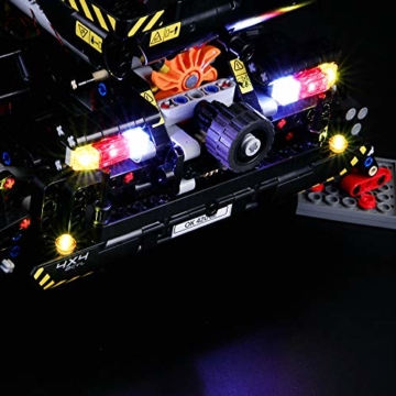 BRIKSMAX Led Beleuchtungsset für Lego Technic Geländegängiger Kranwagen, Kompatibel Mit Lego 42082 Bausteinen Modell - Ohne Lego Set - 4