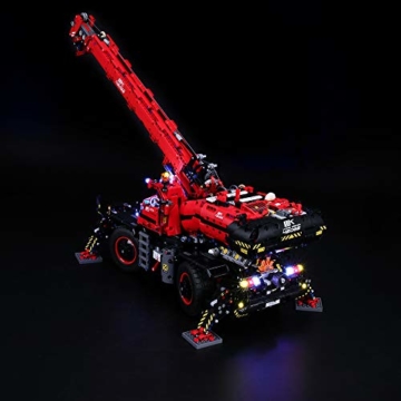 BRIKSMAX Led Beleuchtungsset für Lego Technic Geländegängiger Kranwagen, Kompatibel Mit Lego 42082 Bausteinen Modell - Ohne Lego Set - 6