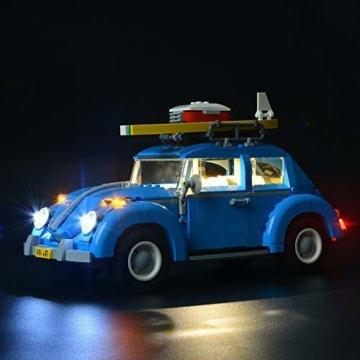 BRIKSMAX Volkswagen Käfer Led Beleuchtungsset - Kompatibel Mit Lego 10252 Bausteinen Modell - Ohne Lego Set - 1