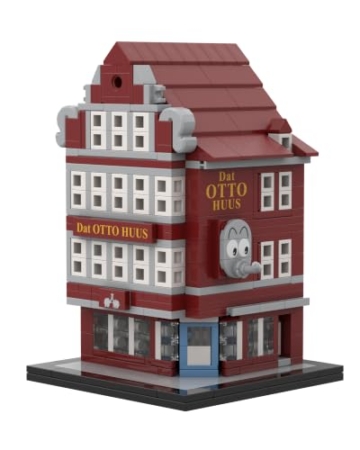 BRYX Dat OTTO HUUS Emden Klemmbaustein-Modell, 370 Teile, Ottifanten-Haus als detailreicher Modellbausatz, Sammlerstück & Geschenk für Otto- und Ostfriesland-Fans, ab 12 Jahren - 2