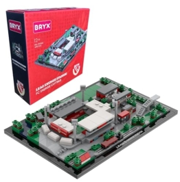 BRYX - LEAG Energie Stadion - FC Energie Cottbus Klemmbausteine Set – Lizenziertes Microscale Fußballstadion Modell, Stadium Series Bausatz für Fans ab 12 Jahren (478 Teile) - 1