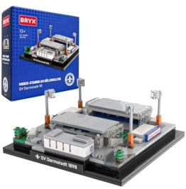 BRYX MERCK Stadion am Böllenfalltor SV Darmstadt 1898 Klemmbausteine Set – Lizenziertes Microscale Fußballstadion Modell, Stadium Series Bausatz für Fans ab 12 Jahren (369 Teile) 230109 - 1