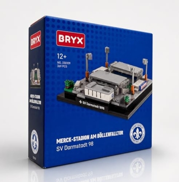 BRYX MERCK Stadion am Böllenfalltor SV Darmstadt 1898 Klemmbausteine Set – Lizenziertes Microscale Fußballstadion Modell, Stadium Series Bausatz für Fans ab 12 Jahren (369 Teile) 230109 - 6