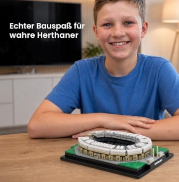 BRYX Olympiastadion Berlin Klemmbausteine Set – Hertha BSC, Lizenziertes Microscale Fußballstadion Modell der Stadium Series, Bausatz für Fans ab 12 Jahren (637 Teile) - 2