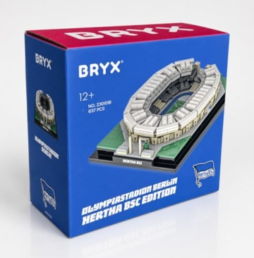 BRYX Olympiastadion Berlin Klemmbausteine Set – Hertha BSC, Lizenziertes Microscale Fußballstadion Modell der Stadium Series, Bausatz für Fans ab 12 Jahren (637 Teile) - 6