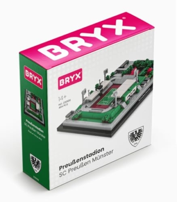 BRYX SC Preußen Münster - Preußen Stadion Klemmbausteine Set – Lizenziertes Microscale Stadion Modell, Stadium Series Fußball Bausatz für Jugendliche & Erwachsene ab 14 (464 Teile) - 5