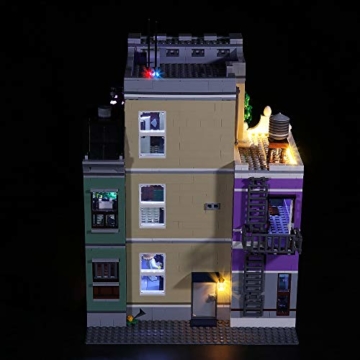 BSPAS Upgrade LED Beleuchtung für Lego 10278 Police Station, Beleuchtung Licht Set für Lego 10278 polizeistation (Nicht Enthalten Lego Modell)(Mit Fernbedienung) (mit Fernbedienung) - 4