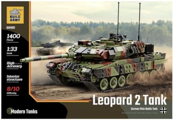 Buildarmy Deutscher Leopard 2a6 Hauptkampfpanzer Brick Modell Baustein 1400pcs
