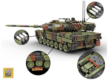 Buildarmy Deutscher Leopard 2a6 Hauptkampfpanzer Brick Modell Baustein 1400pcs