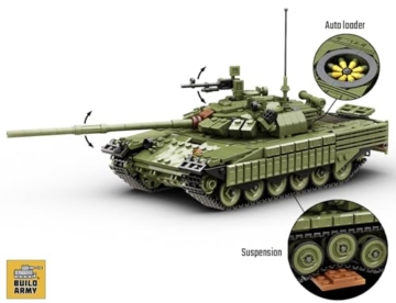 Buildarmy Russian T72 B3 Main Battle Tank Brick Model Building Block 1205pcs - 5