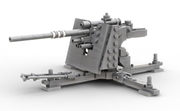 Buildarmy WW2 Deutsche 88 mm Flak 36 Artillerieziegel-Modellbausteine, 355 Stück - 6