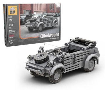 Buildarmy WW2 Deutscher Kubelwagen Auto Modell Brick Baustein 178pcs - 1