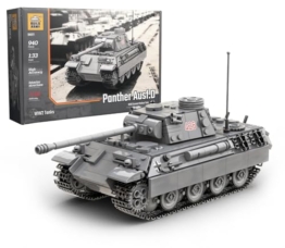 Buildarmy WW2 Deutscher Panther Ausf D Panzerstein Modell Baustein 940pcs - 1