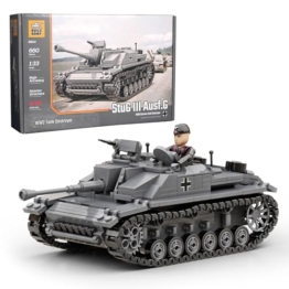 Buildarmy WW2 German StuG III Ausf. G Panzerzerstörer Modellbaustein 660pcs - 1