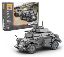 Buildarmy WW2 Sd.Kfz.222 Panzerfahrzeug Brick Modell Baustein 318pcs - 1