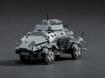 Buildarmy WW2 Sd.Kfz.222 Panzerfahrzeug Brick Modell Baustein 318pcs - 6
