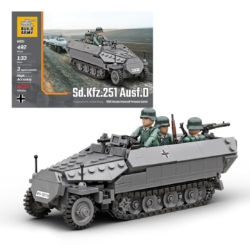 Buildarmy WW2 Sd.Kfz.251 Ausf.D Fahrzeuge Ziegelmodell Baustein 436pcs - 1