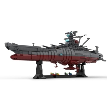 BuildCubes Technik Klemmbausteine Schiff Militär Bausatz, Klemmbausteine Kriegsschiff MOC Militär Schlachtschiff Bausteinetechnik Battleship, 2434Teile Technik Konstruktionsspielzeug Geschenk - 1