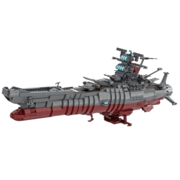 BuildCubes Technik Klemmbausteine Schiff Militär Bausatz, Klemmbausteine Kriegsschiff MOC Militär Schlachtschiff Bausteinetechnik Battleship, 2434Teile Technik Konstruktionsspielzeug Geschenk - 9