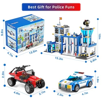 Burgkidz City Polizeistation Polizei Set mit Polizeiauto