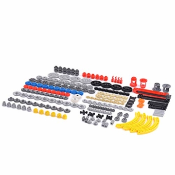 Bybo Technik Ersatzteile Set,Technik Zubehör Technik Motor Technik Teile Steine Einzelteile, Klemmbausteine Set Kompatibel mit Lego Technik - 3