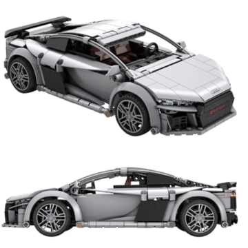 CADA - Audi R8 Coupé - 536 Teile - Sportwagen im Maßstab 1:14 - App+RC - (DeQuBe 927DE57012) - 2