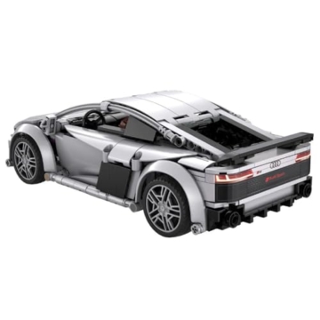 CADA - Audi R8 Coupé - 536 Teile - Sportwagen im Maßstab 1:14 - App+RC - (DeQuBe 927DE57012) - 4