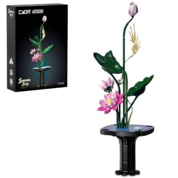 CaDA C59024W Botanicals Flower Bouquet,Summer Bauspielzeugset für Erwachsene,751Teile Bausteine Blumenstrauß Klemmbausteine, Bonsai Botanical Kollektion Bauklötz Pflanzen Home Deko, Geschenk für 14+ - 1