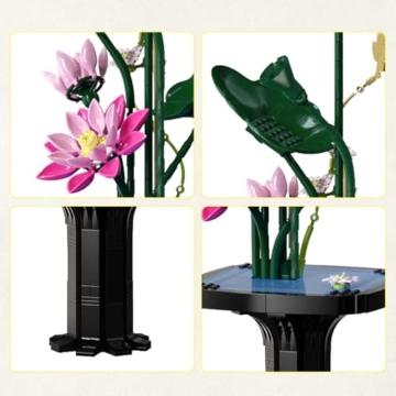 CaDA C59024W Botanicals Flower Bouquet,Summer Bauspielzeugset für Erwachsene,751Teile Bausteine Blumenstrauß Klemmbausteine, Bonsai Botanical Kollektion Bauklötz Pflanzen Home Deko, Geschenk für 14+ - 6