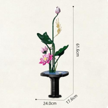 CaDA C59024W Botanicals Flower Bouquet,Summer Bauspielzeugset für Erwachsene,751Teile Bausteine Blumenstrauß Klemmbausteine, Bonsai Botanical Kollektion Bauklötz Pflanzen Home Deko, Geschenk für 14+ - 7