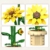 CaDA C59030W Botanicals Flower Bouquet,Sunflower Bauspielzeugset für Erwachsene,187 Teile Bausteine Blumenstrauß Klemmbausteine, Bonsai Botanical Kollektion Bauklötz Pflanzen Home Deko - 6