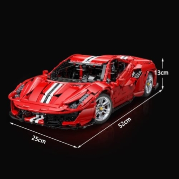 CaDA C61043W 488 1: 8 Sportwagen, Master baustein Sportwagen, 3236 Teile Technik Rennwagen, kompatibel mit großen markenbausteinen - 9