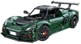 CADA C61511W Technik Auto für CADA Lotus Exige Cup 430, 1:8 Groß Auto Modellbausatz, 3730 Teile MOC Klemmbausteine Rennauto Set, Automodell Sammlerstück für Autofans, Keine Originalverpackung - 1