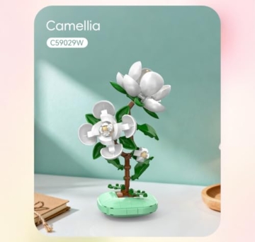 CaDA Camellia Blumentopf - 301 Teile - Selbstbaustein Baustein Modell C59029W - 2