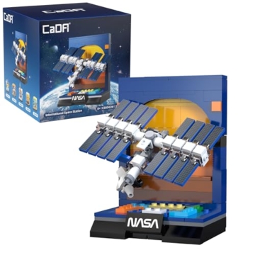 CaDA Internationale Raumstation – Bau-Set – NASA Space Diorama-Kollektion – 188 Teile – +8 – (DeQuBe 927DE56042) - 1