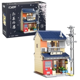 CaDA Japanese Kissaten Tea Shop Building - 1200 Teile - Selbstbaustein Baustein Modell C66010W - 1