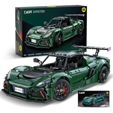 CaDA Master C61511W Lotus Exige Cup 430 1:8 Statischer Baustein Supercar 3730 Teile 53,8 cm Sammlerstück Display Modell für Erwachsene ab 14 Jahren - 1