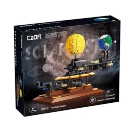 CaDA Master C71004w Technik Erde Mond Sonne Bausteine, 865 Teile MOC Bausatz, Designer: JK Brickwords(Kommt mit luxuriöser Originalverpackung) - 1