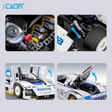 CaDA Mazda 787B C63007w Static Version Modellbausatz aus Klemmbausteinen Maßstab 1:10 Rennwagen Sportwagen Neu&OVP - 3