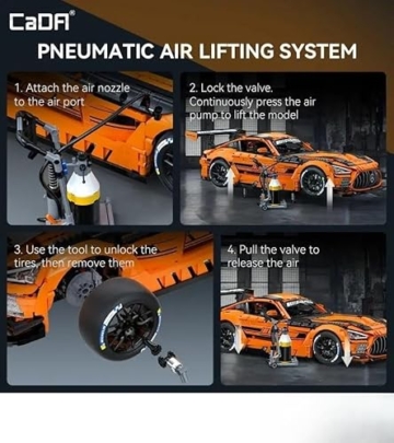 CADA - Mercedes AMG GT3-5466 Teile - Sportwagen im Maßstab 1:18 - (DeQuBe 927DE64008) - 8