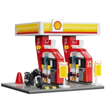 CADA Shell 927DE66028 Mini-Tank-Set, 305 Teile, 8 Stück, mit LED-Leuchten - 2