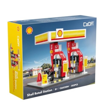 CADA Shell 927DE66028 Mini-Tank-Set, 305 Teile, 8 Stück, mit LED-Leuchten - 3