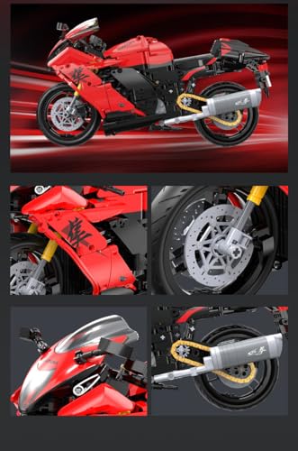 CADA Suzuki Hayabusa – 1043 Teile – Motorrad im Maßstab 1:6 – (DeQuBe 927DE64051) - 8