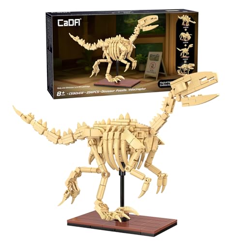 CaDA Velociraptor (256 Teile) - C59014W - Skelett aus Klemmbausteinen von einem Velociraptor - 1