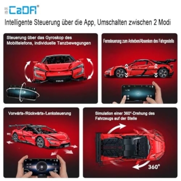 CaDA C64011W BYD Yangwang U9 – Hypercar-Technik im Maßstab 1:8 Funktionen